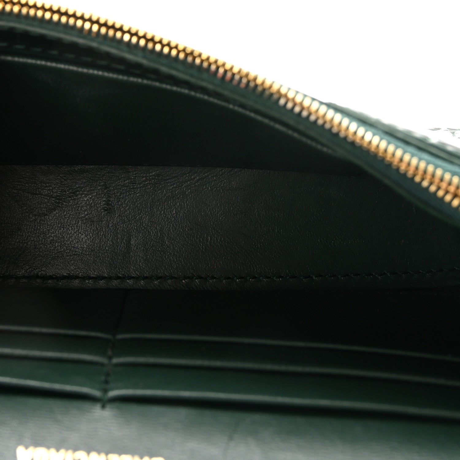 Shiny Calfskin Crocodile Embossed Hourglass Chain Bag Forest Green
