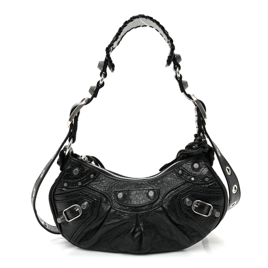 Agneau Arena Le Cagole Shoulder Bag XS Black