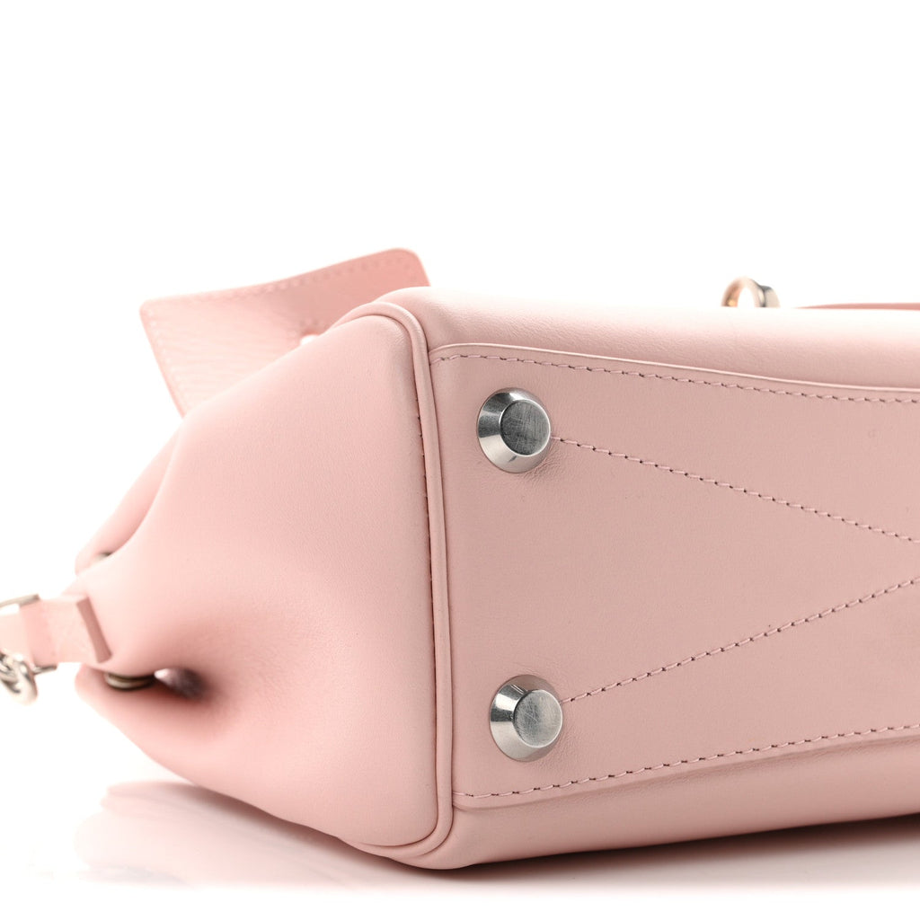 Smooth Calfskin Mini Bel Air Carry All Bag Suede Pink