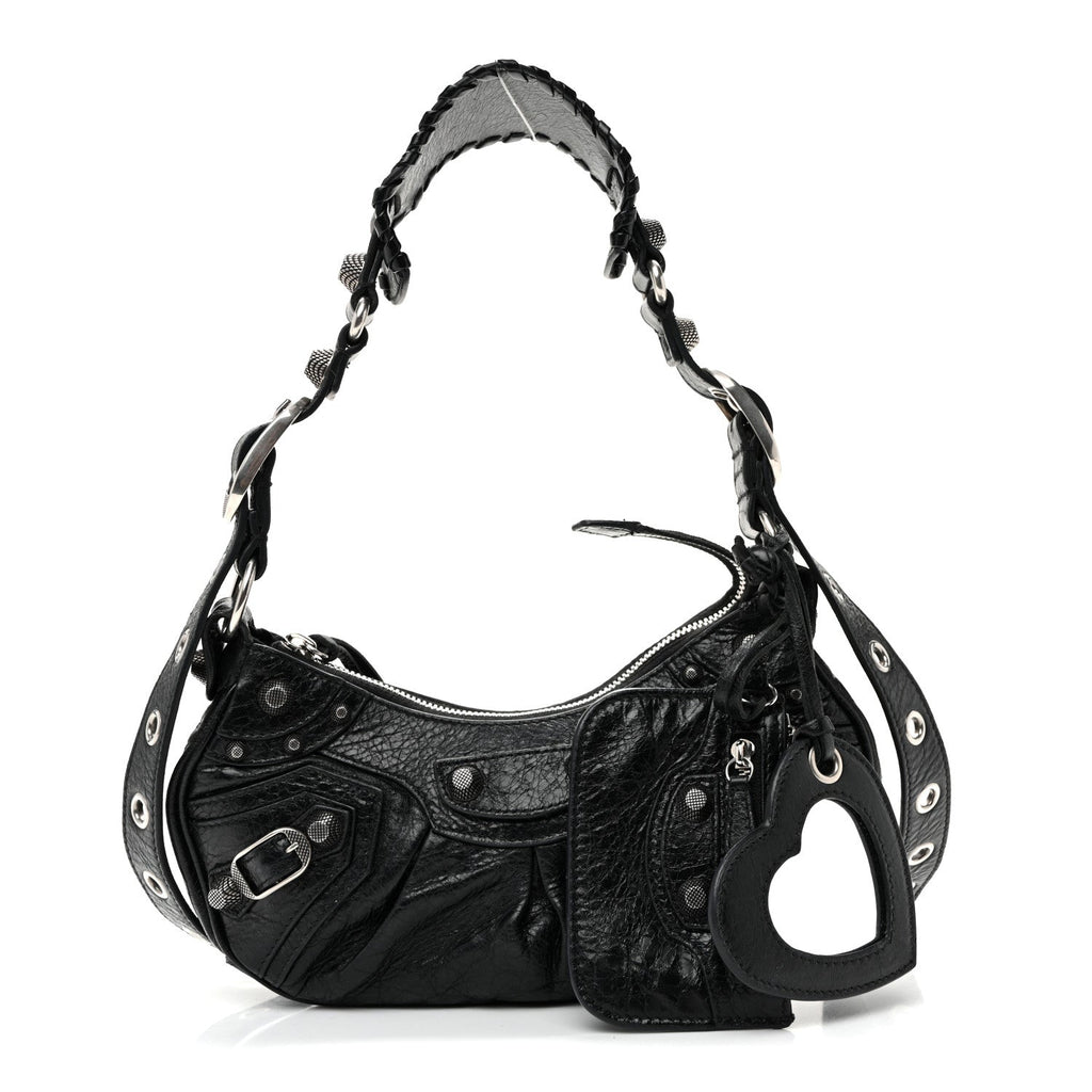 Agneau Arena Le Cagole Shoulder Bag XS Black