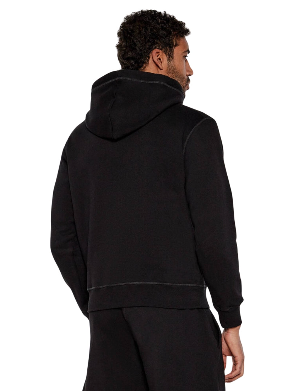 Dsquared2 Maple Leaf Patch Logo Cool Fit Black Hoodie