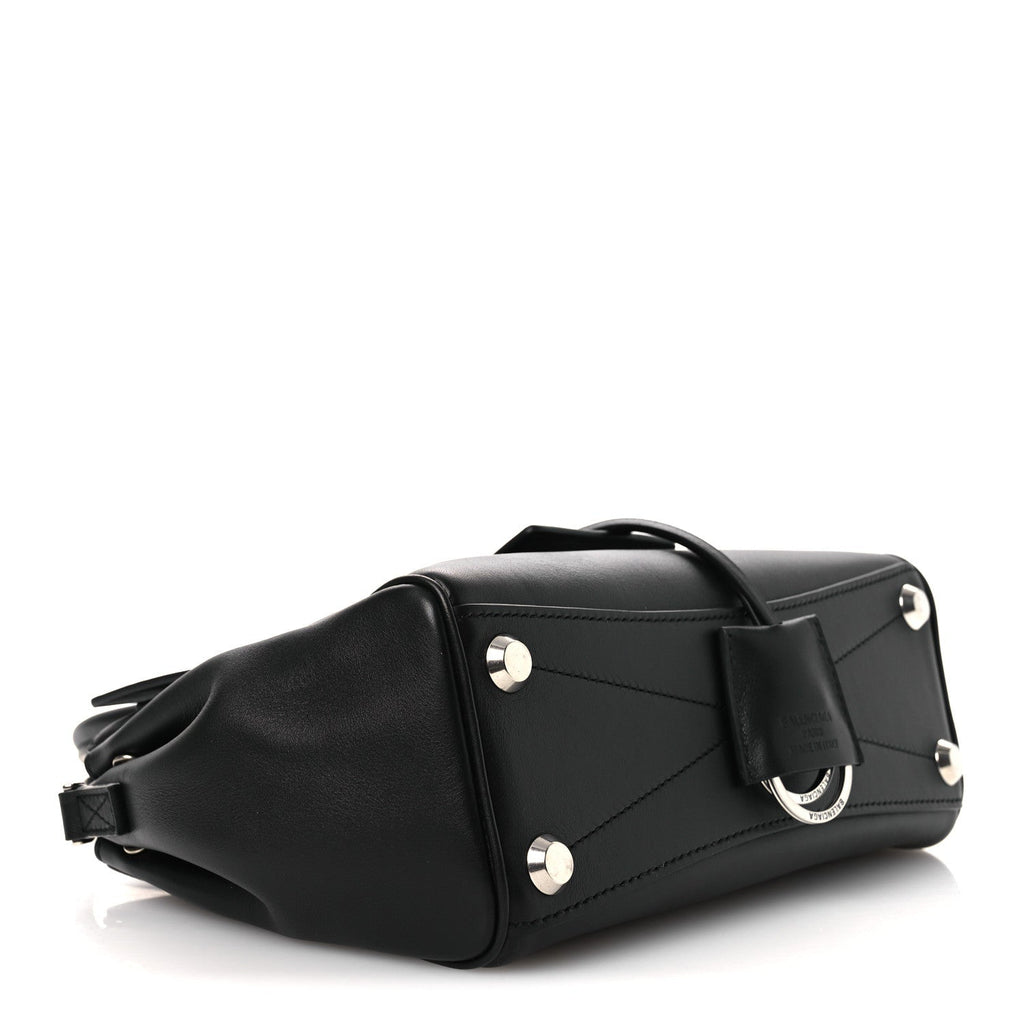 Smooth Calfskin Mini Bel Air Carry All Bag Black