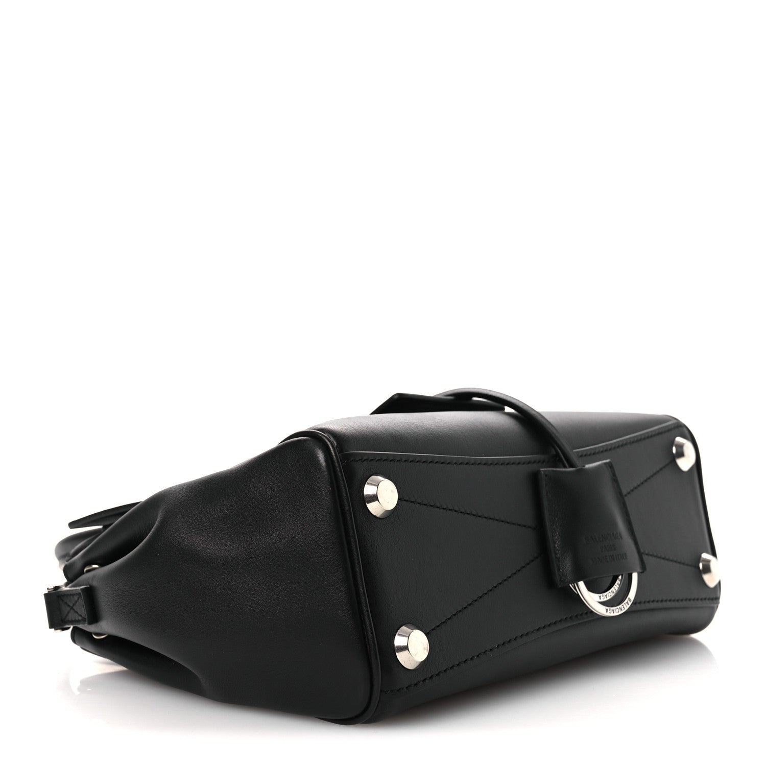 Smooth Calfskin Mini Bel Air Carry All Bag Black