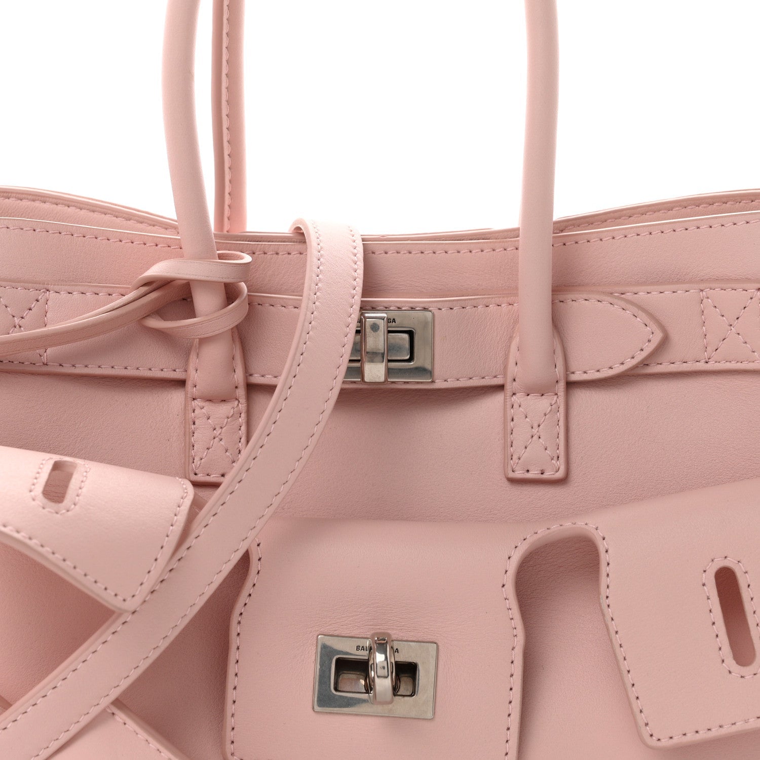 Smooth Calfskin Mini Bel Air Carry All Bag Suede Pink