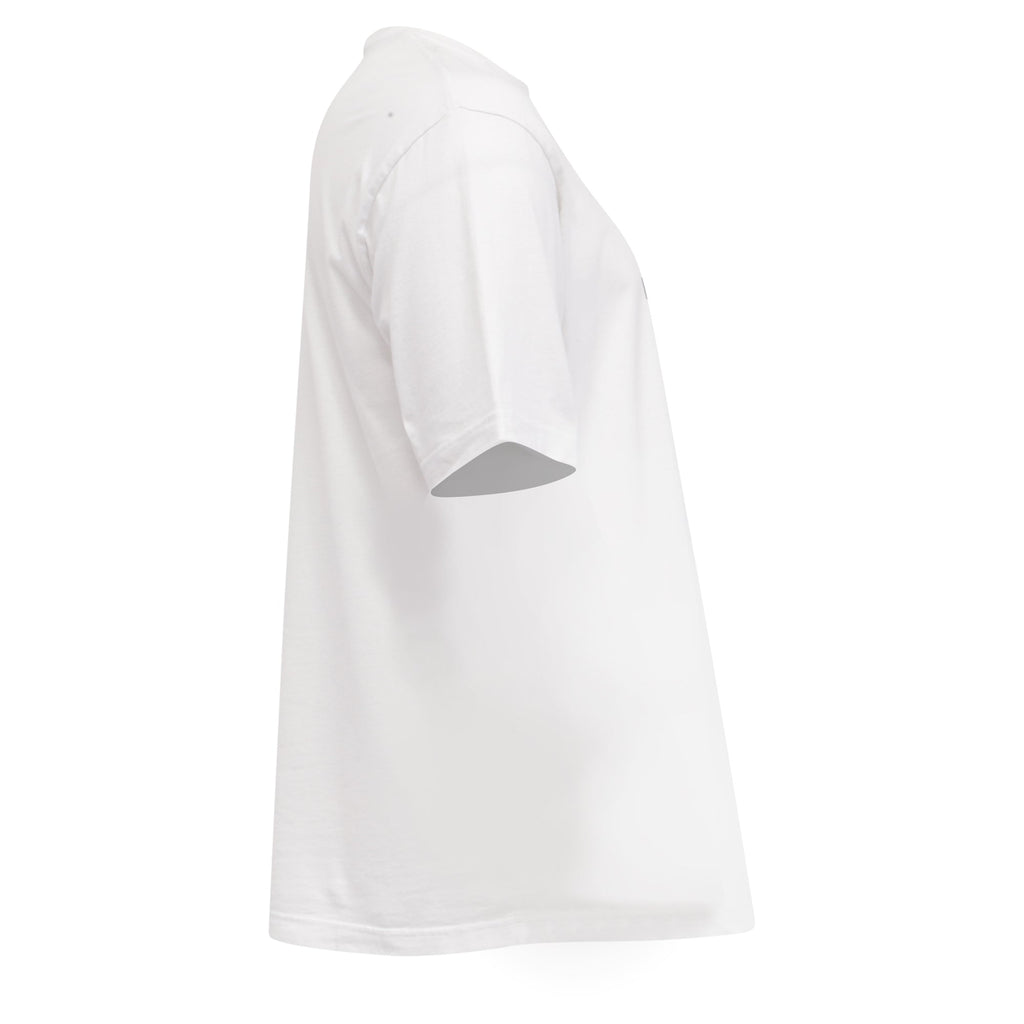 Balenciaga Interlocking BB Logo-Print T-Shirt in White Cotton women