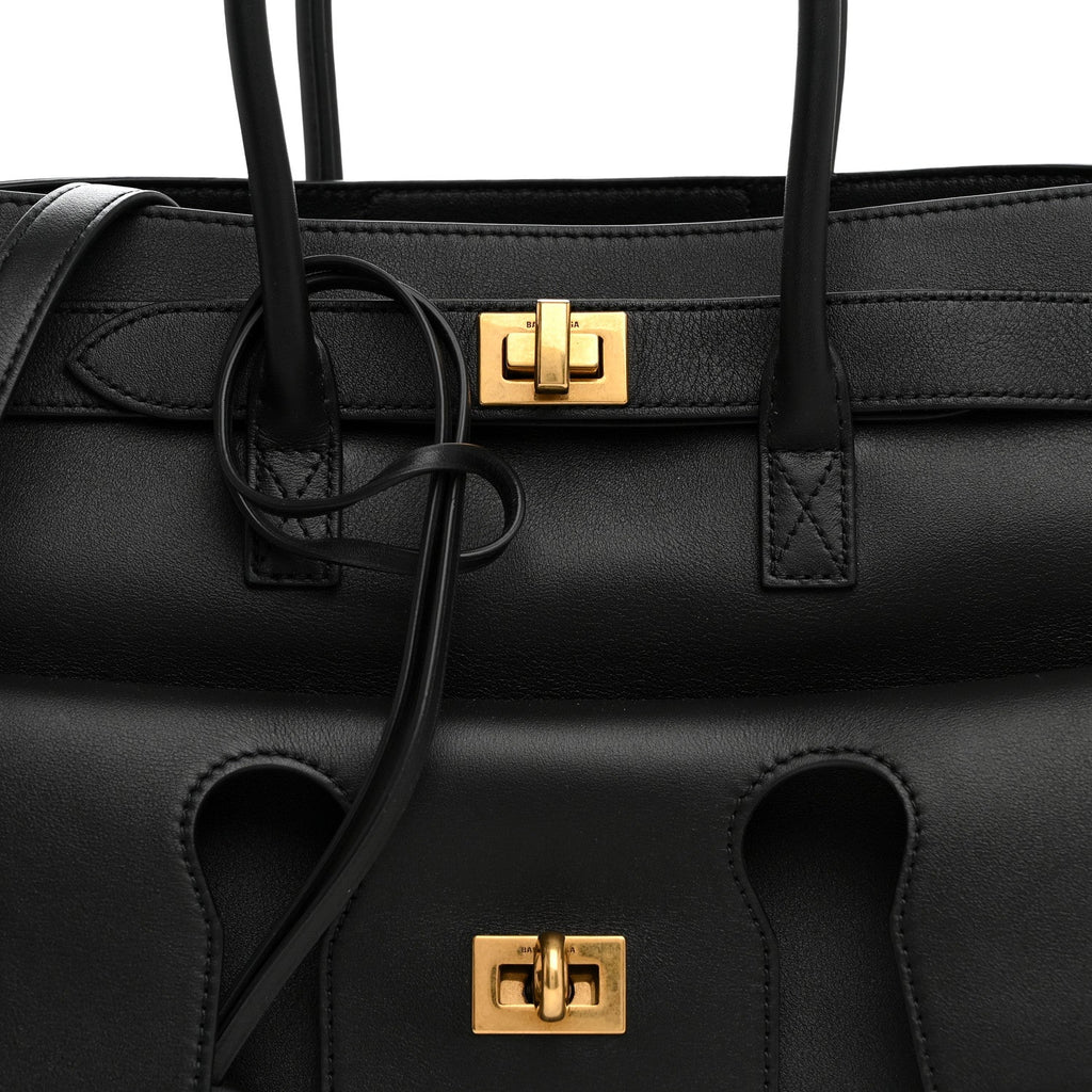 Smooth Calfskin Small Bel Air Carry All Bag  Black