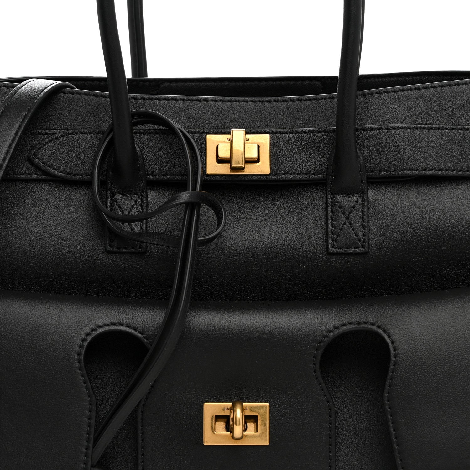Smooth Calfskin Small Bel Air Carry All Bag  Black