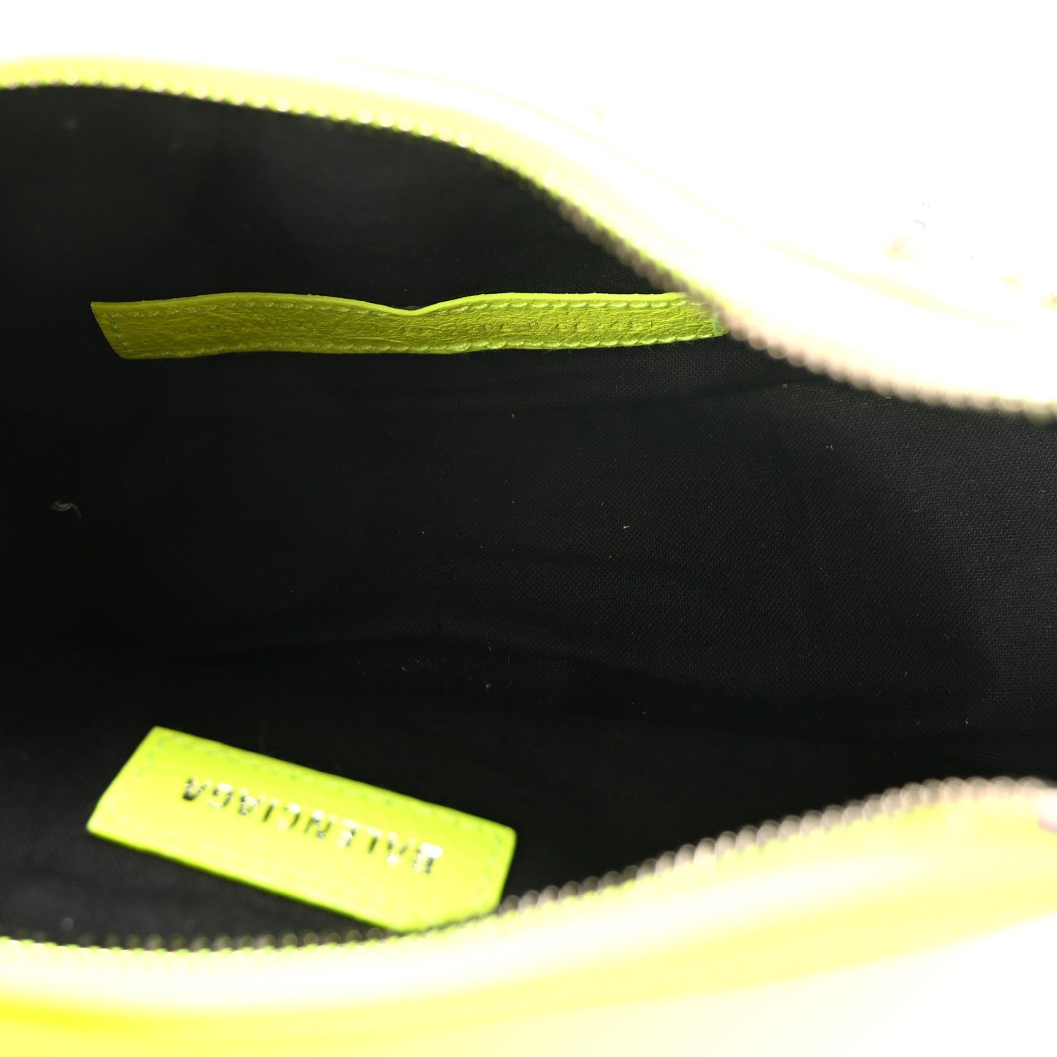 Agneau Arena Le Cagole Shoulder Bag XS Fluo Yellow