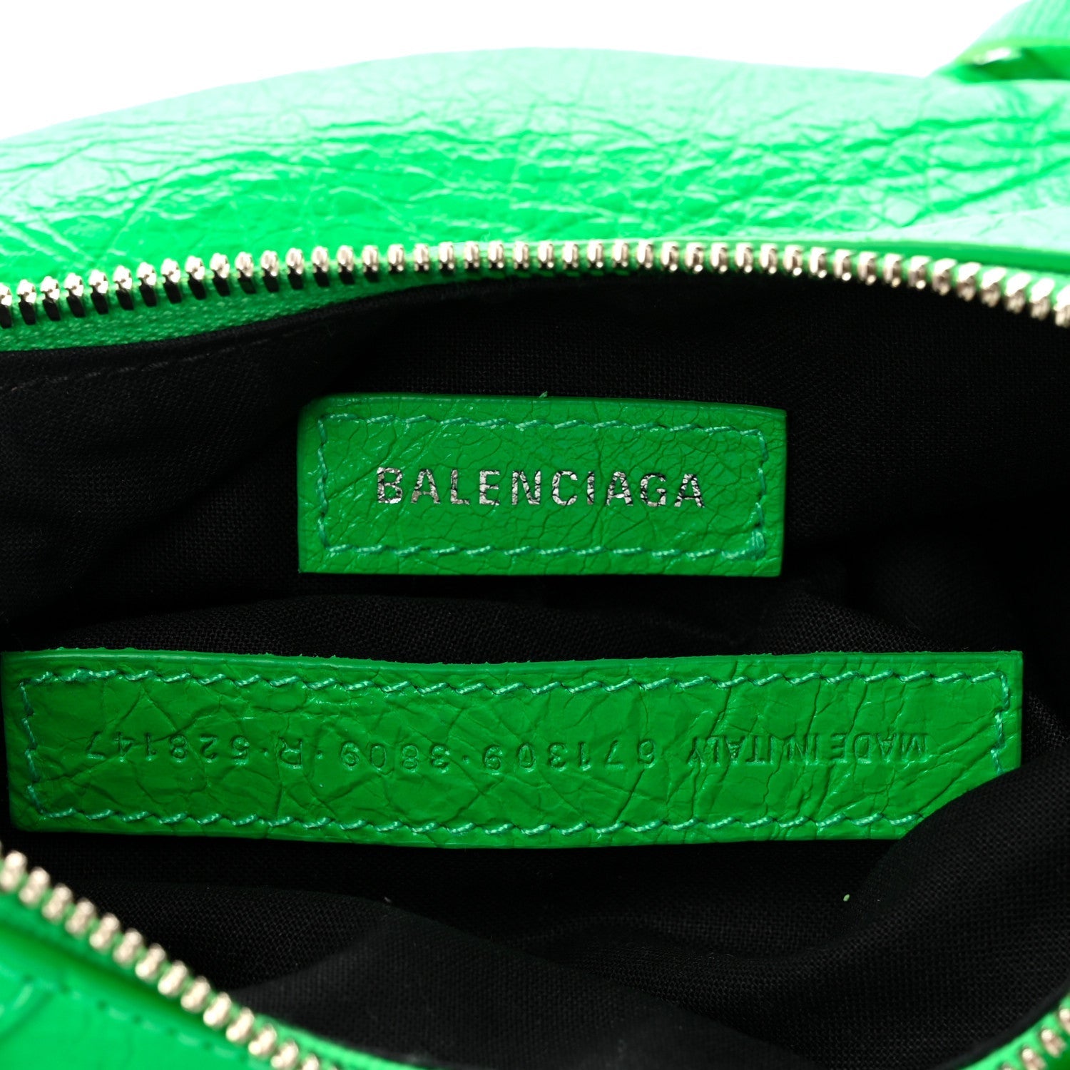 Agneau Arena Le Cagole Shoulder Bag XS Vivid Green