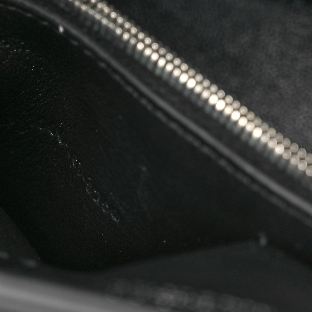 Smooth Calfskin Mini Bel Air Carry All Bag Black