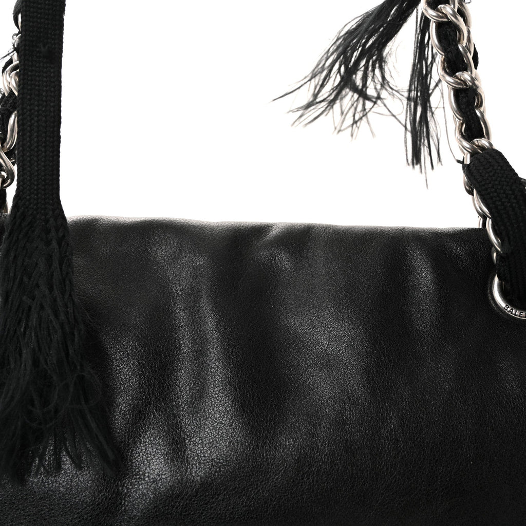Calfskin Medium Modu Shoulder Bag Black