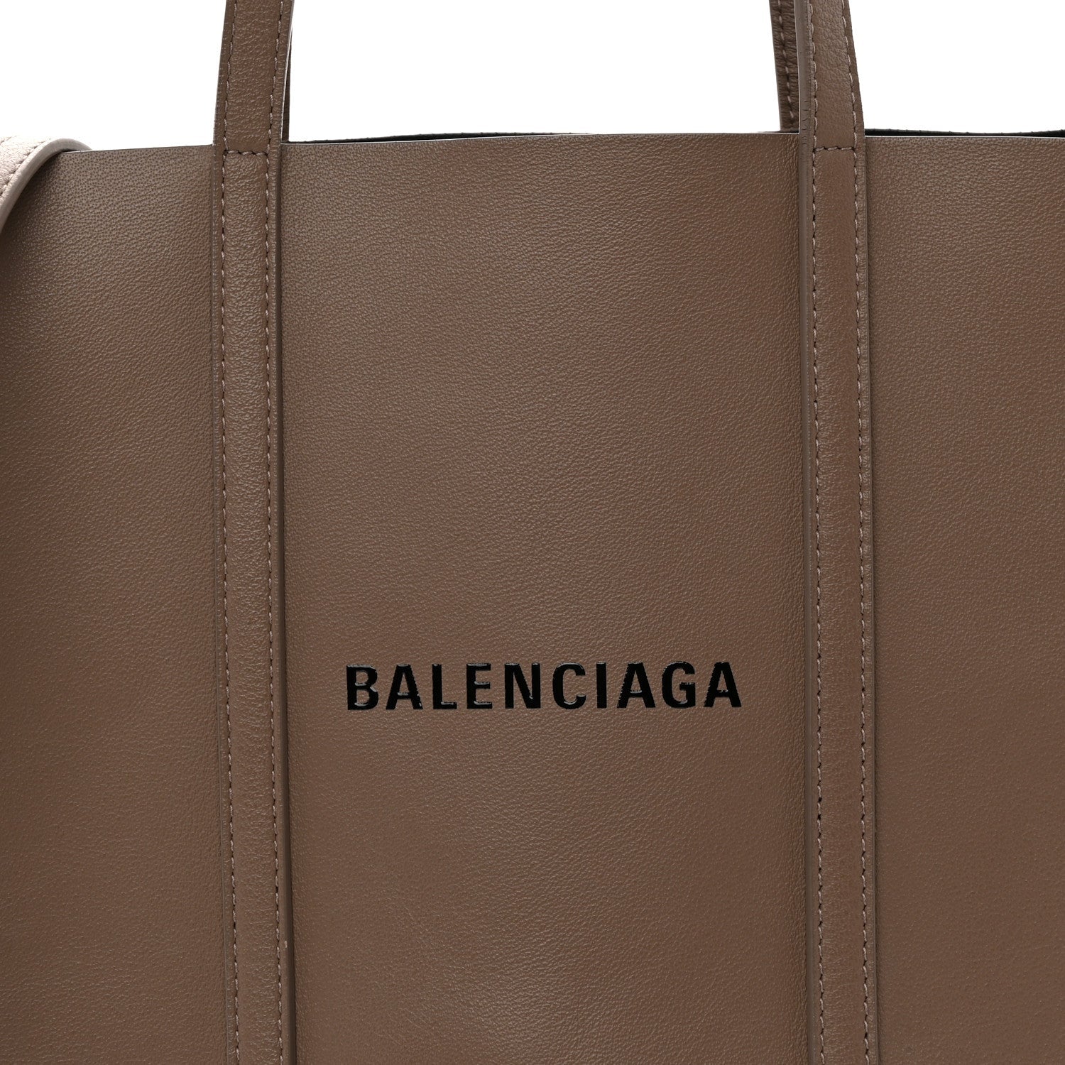 Calfskin XS Everyday Tote Light Beige Black