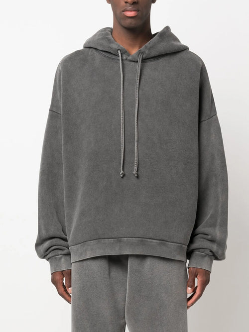 Acne Studios Logo Patch Hoodie in Faded Black