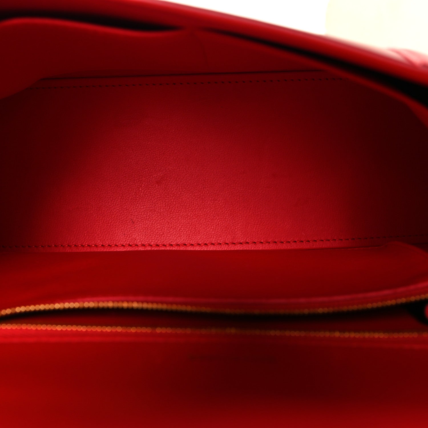 Shiny Box Calfskin Medium Hourglass Top Handle Bag Bright Red