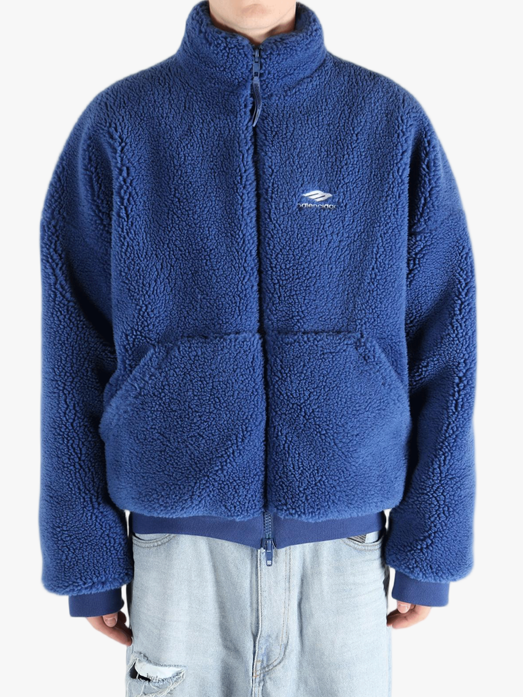 BALENCIAGA - Men Zip Up Stand-Up Collar Jacket