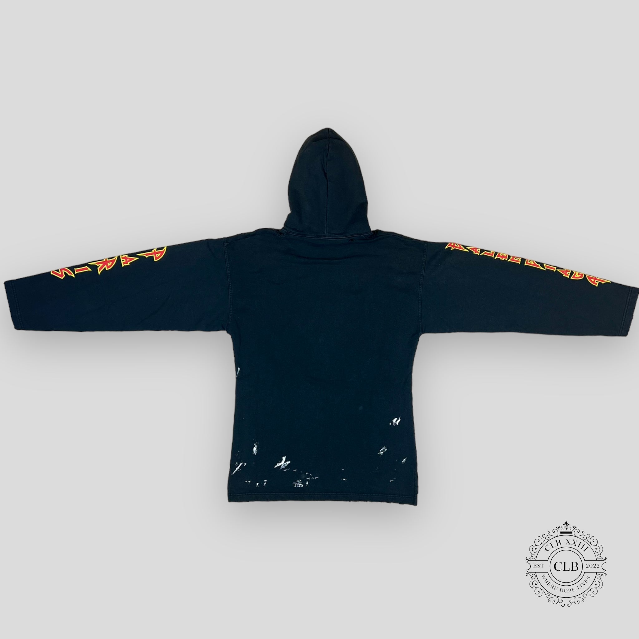 Balenciaga Metal Oversized Hoodie in Black