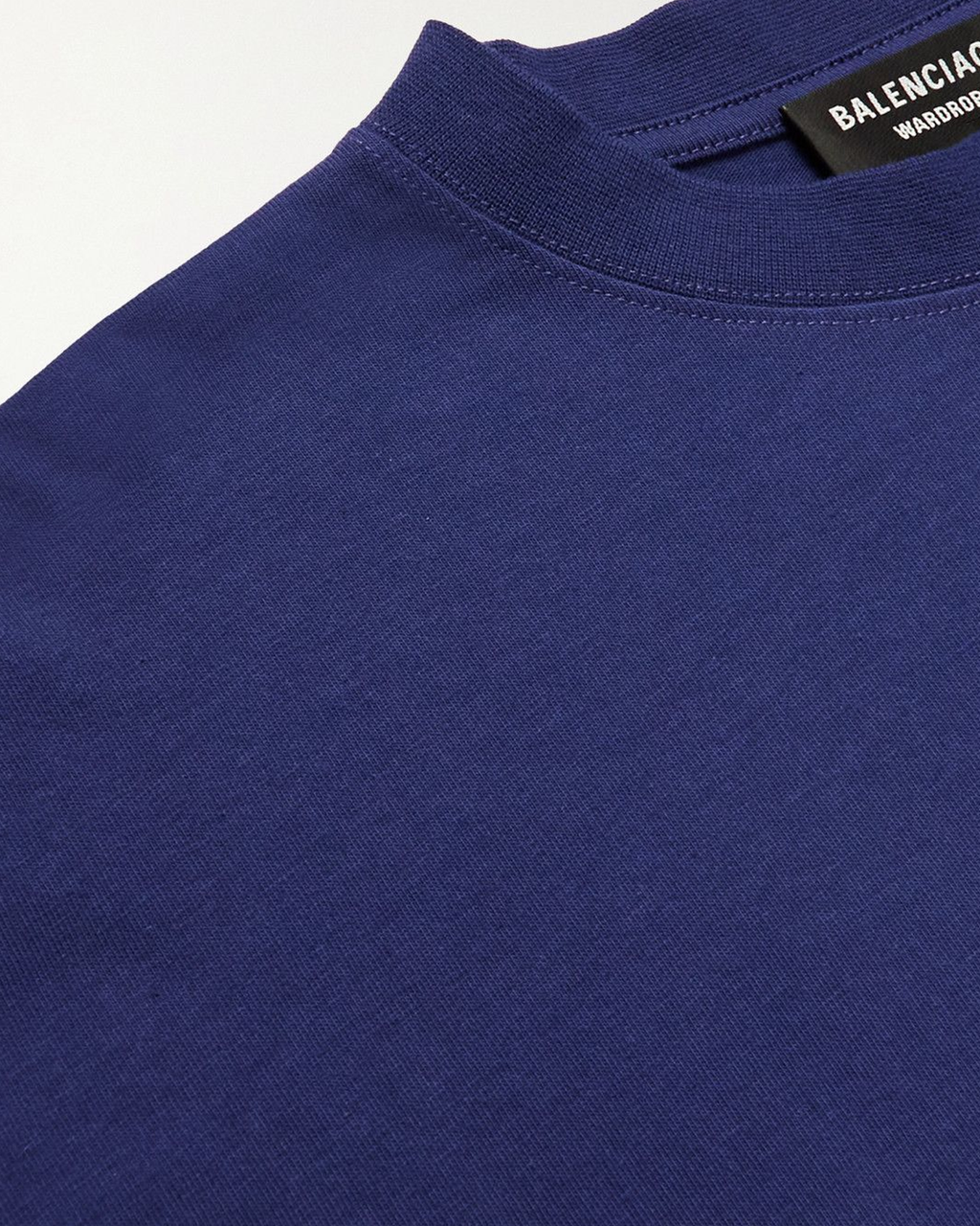 Balenciaga Political Campaign Embroidered Logo T-Shirt in Blue