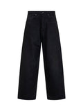 Balenciaga Men Black Organic Japanese Denim Casual Jeans