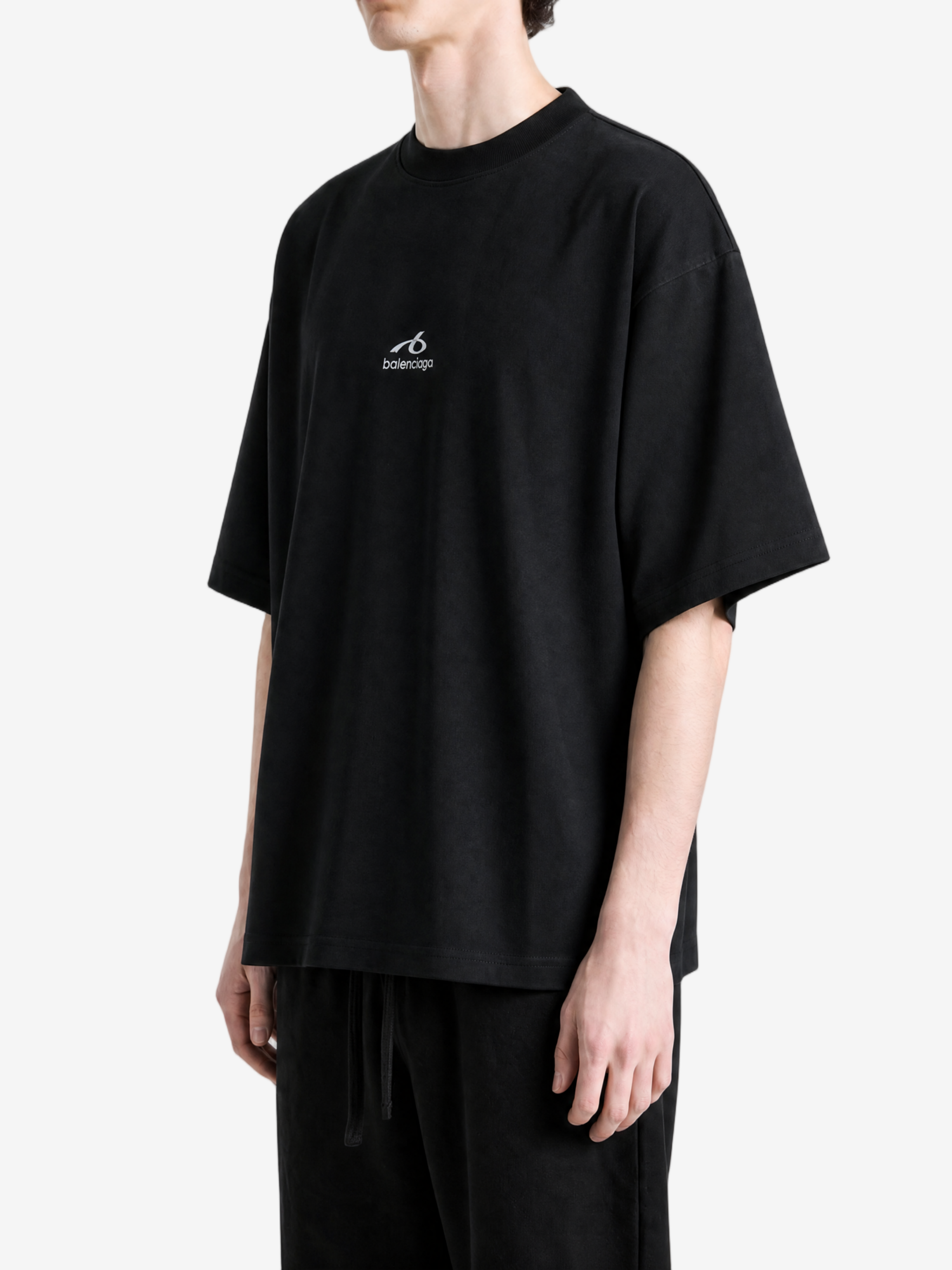 BALENCIAGA - Men Medium Fit Tech Logo T-Shirt
