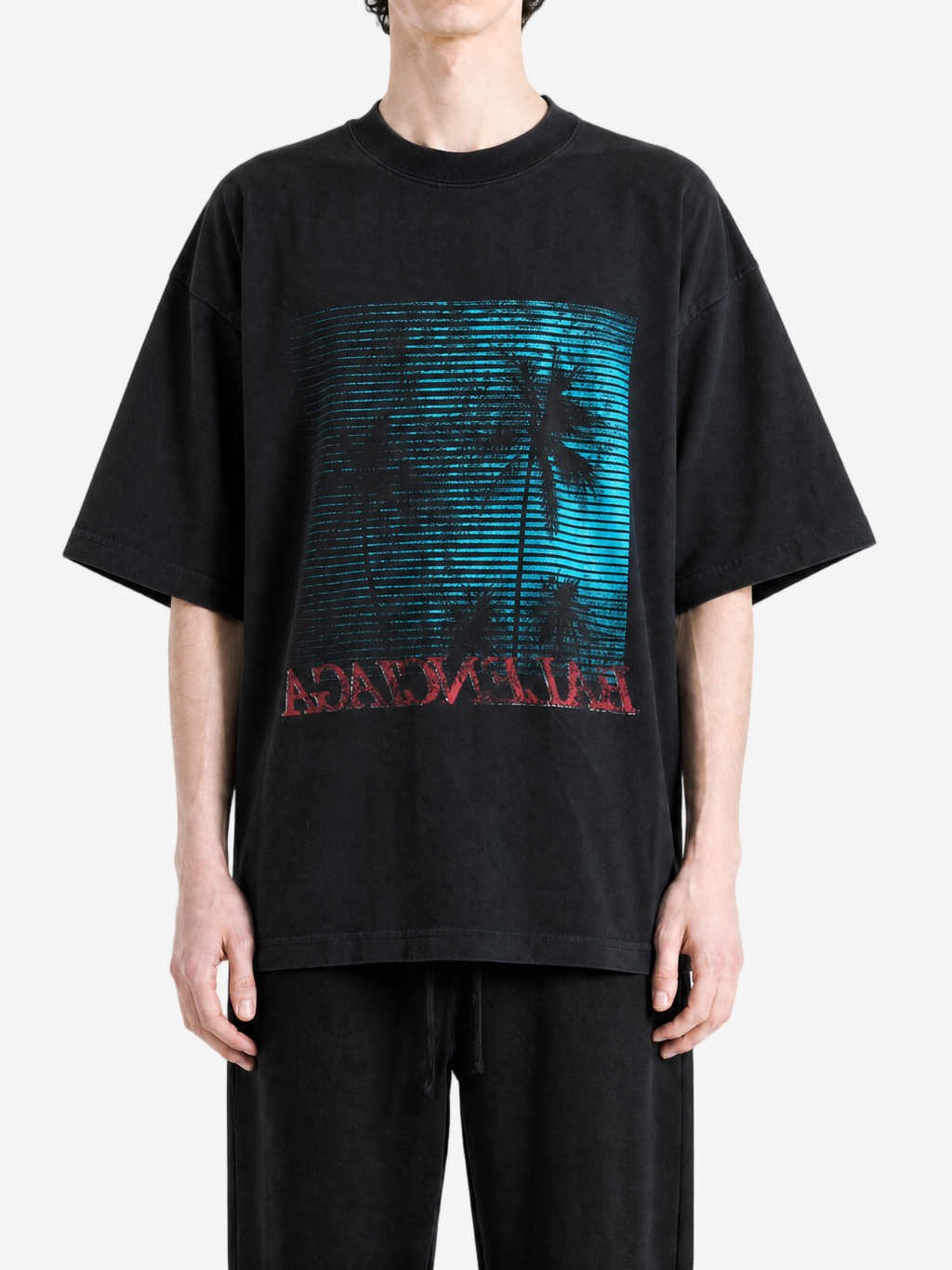 BALENCIAGA - Men Vintage Holiday Oversized T-Shirt
