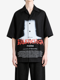 BALENCIAGA - Men Printed S/S Bowling Shirt