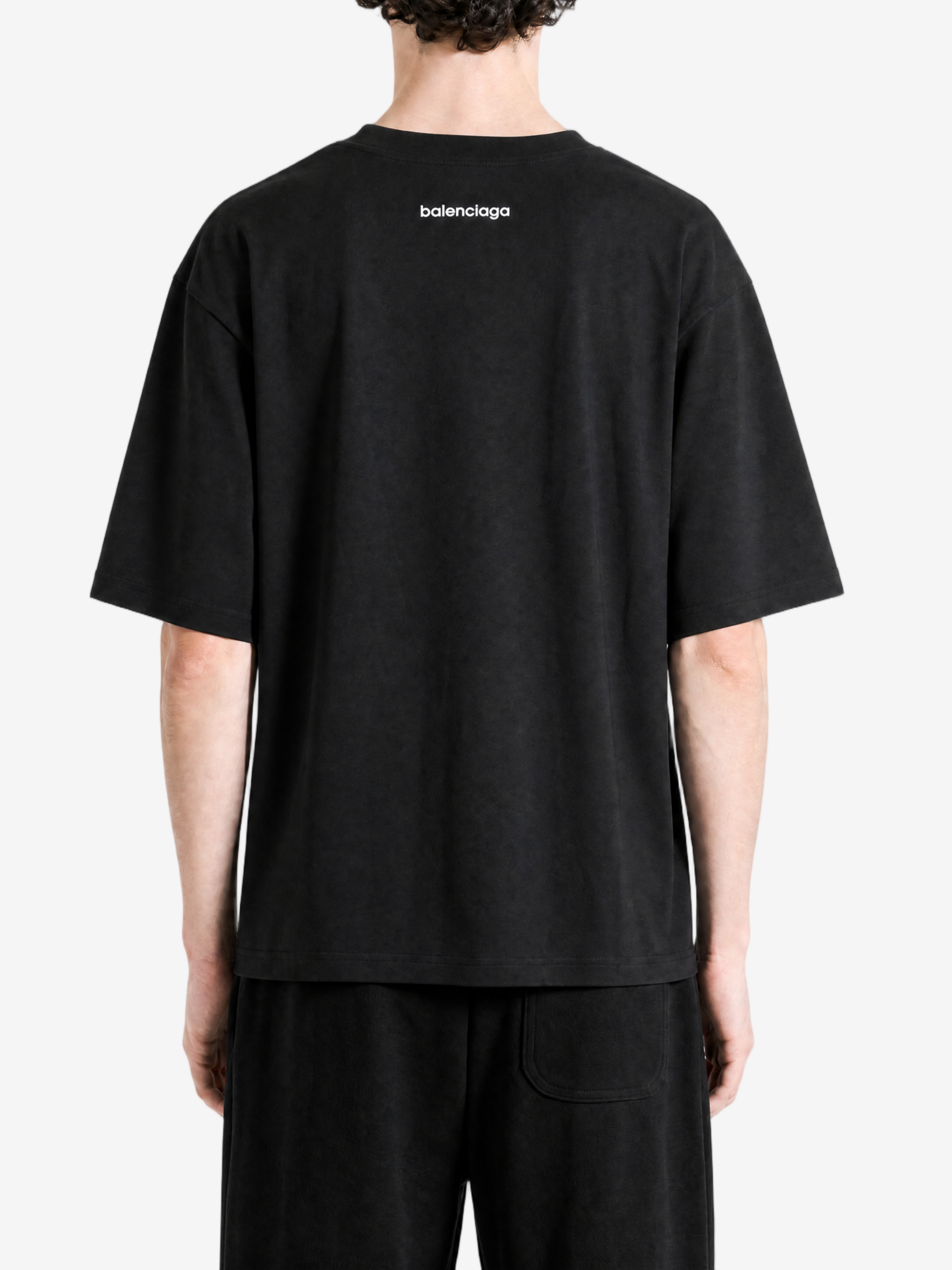 BALENCIAGA - Men Medium Fit Tech Logo T-Shirt