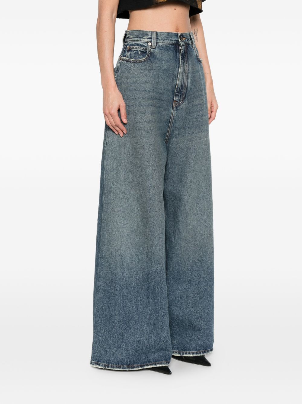 Balenciaga Women Flared Denim Jeans