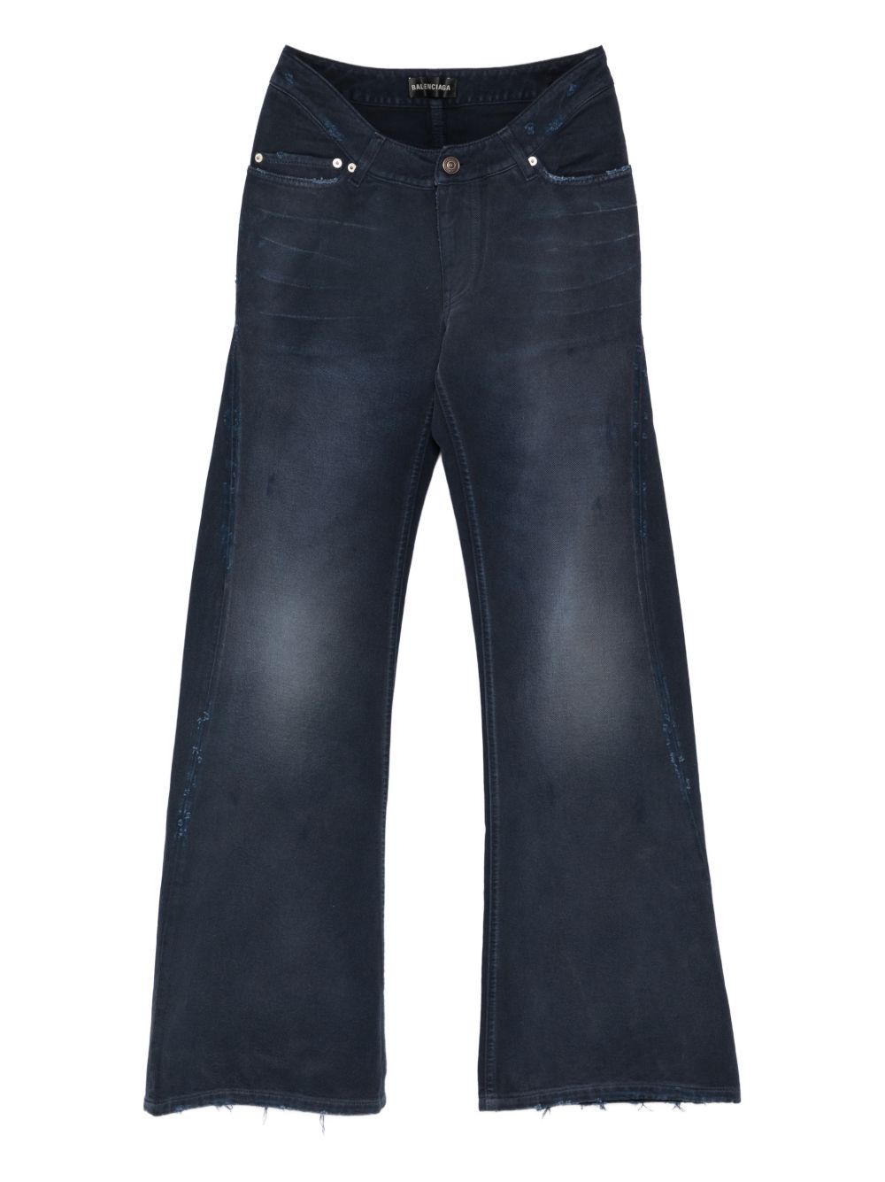 Balenciaga Women Curved Denim Jeans