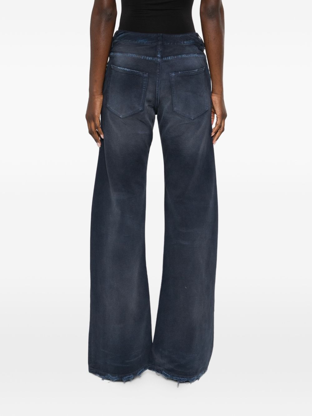 Balenciaga Women Curved Denim Jeans
