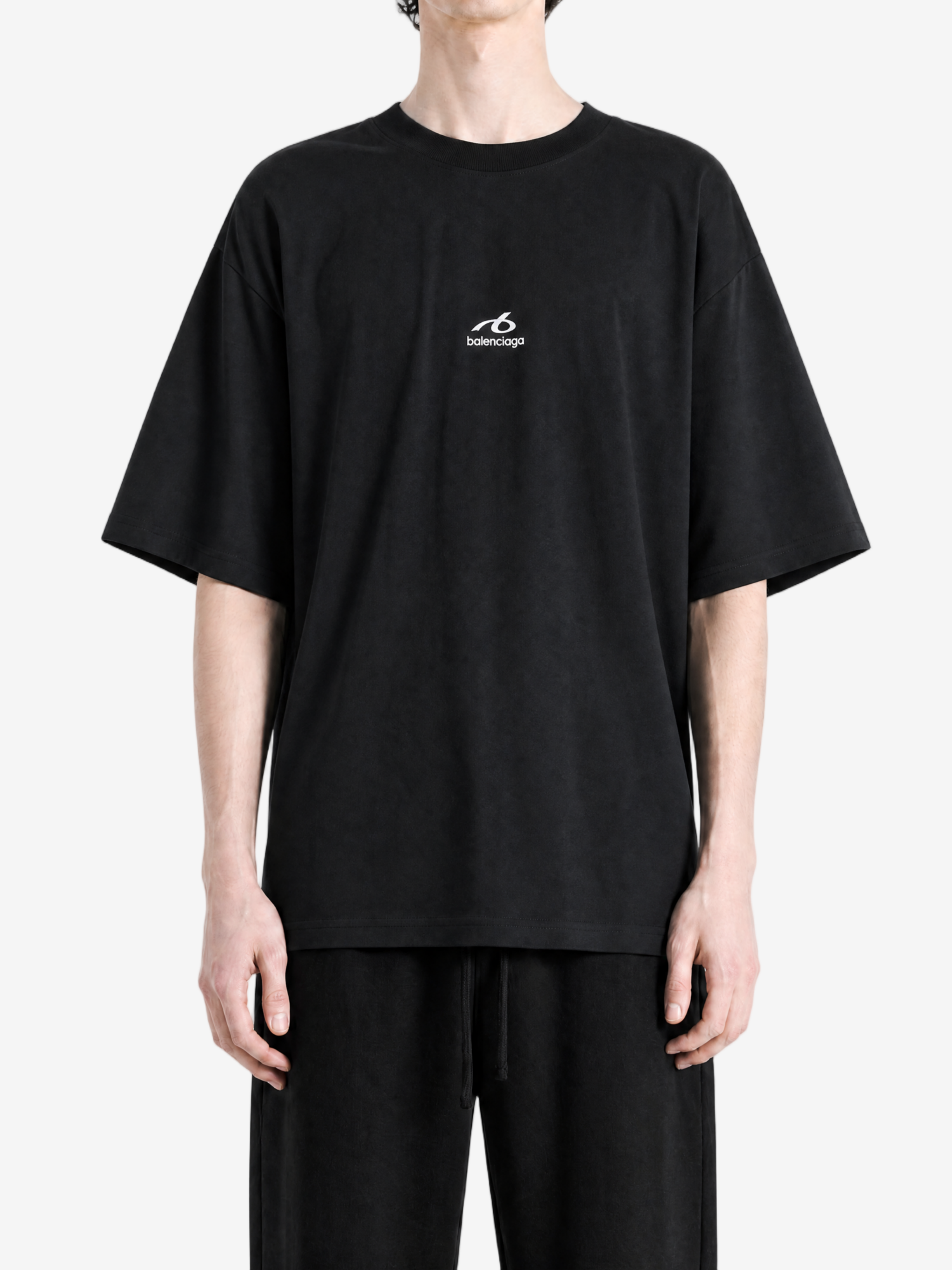 BALENCIAGA - Men Medium Fit Tech Logo T-Shirt
