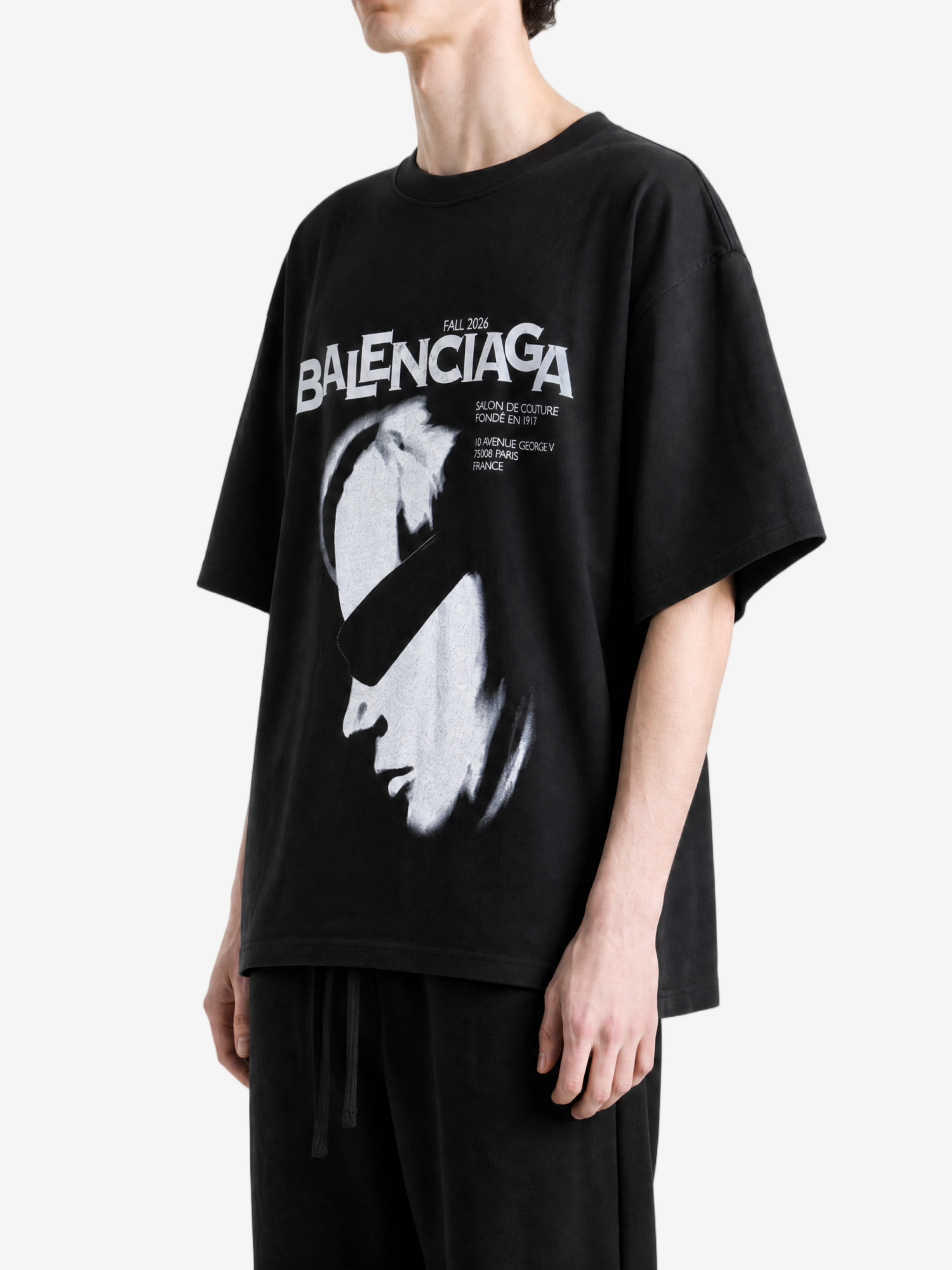BALENCIAGA - Men Oversized Graphic Print T-Shirt